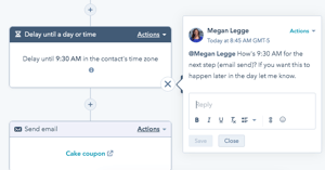 Workflow mentions